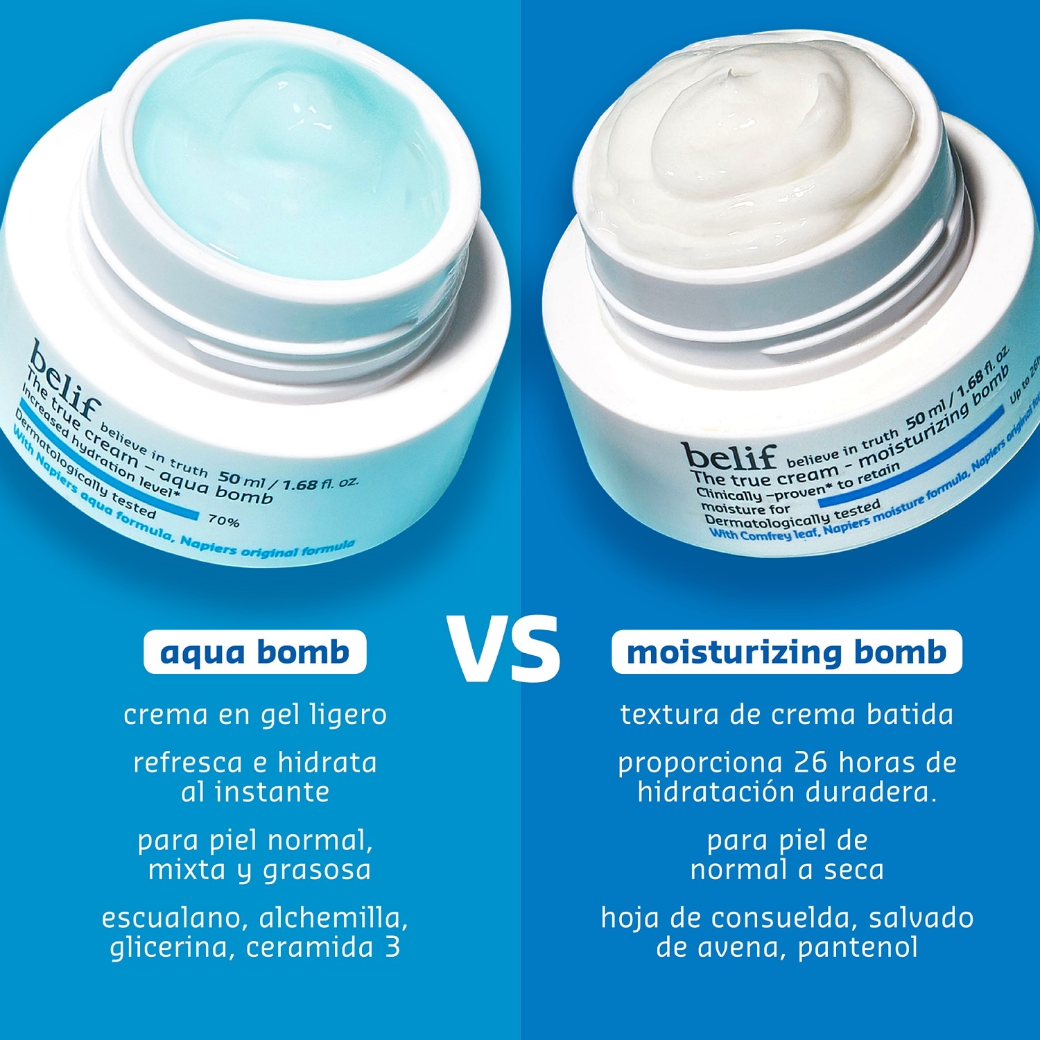 THE TRUE CREAM AQUA BOMB HYDRATING MOISTURIZER WITH SQUALANE (CREMA HUMECTANTE CON ESCUALANO)